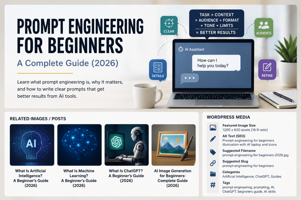Article 011 — Prompt Engineering for Beginners: Complete Guide&nbsp;(2026)