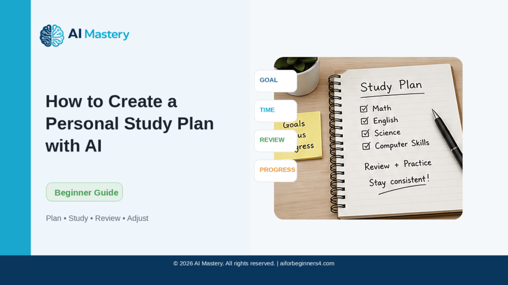 How to Create a Personal Study Plan with AI&nbsp;(2026)