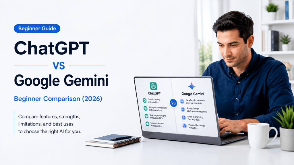 ChatGPT vs Google Gemini: Beginner Comparison (2026)