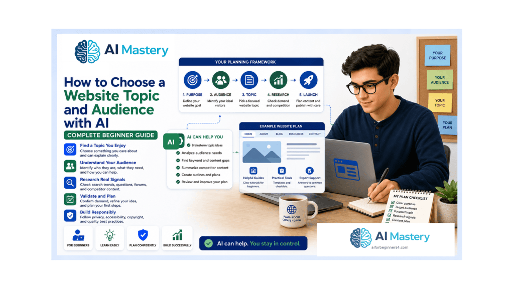 Article 092 — How to Choose a Website Topic and Audience with AI (2026)