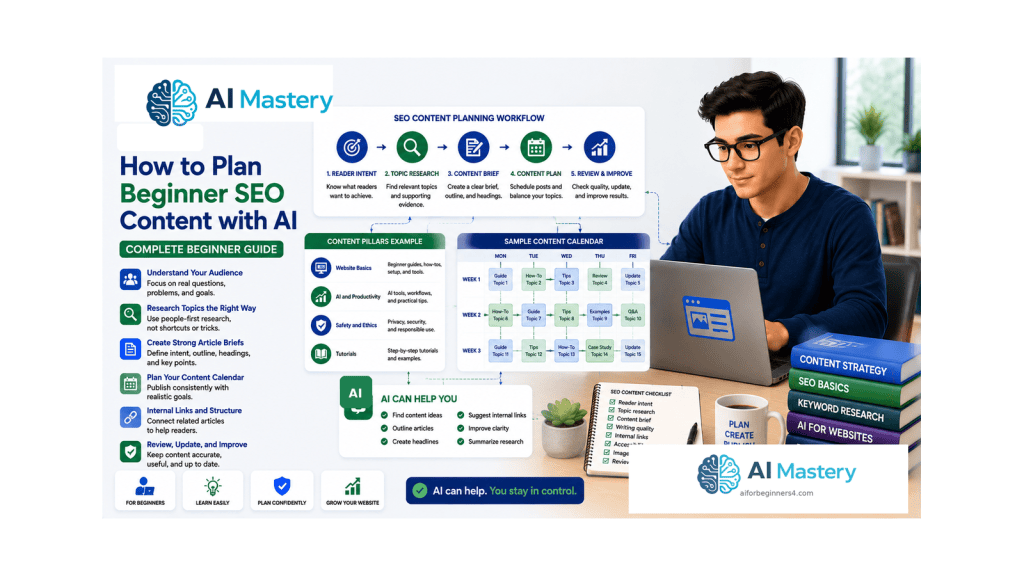 Article 095 — How to Plan Beginner SEO Content with AI (2026)